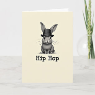 Bunny Hip Hop Pattern Card