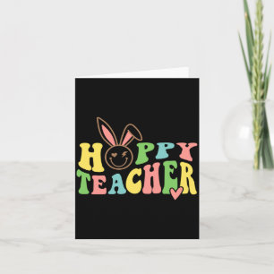 Bunny Hobby Teacher Happy Easter Day For Kids Boys Card