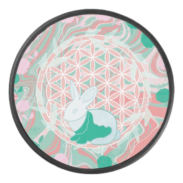 Bunny Hockey Puck (Front)