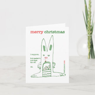 BUNNY HOLIDAY CARD