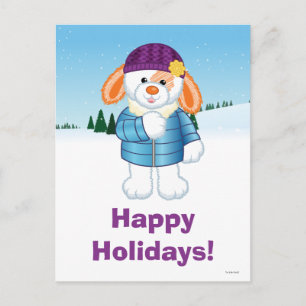 Bunny Holiday Postcard