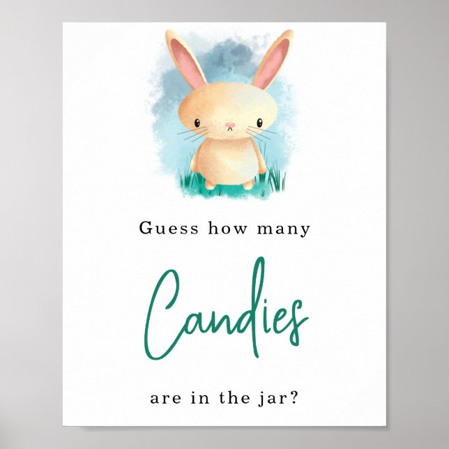 Bunny - How many candies Poster (Front)