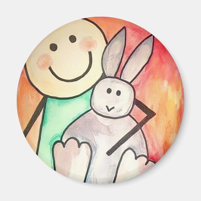 Bunny Hug Magnet (Front)