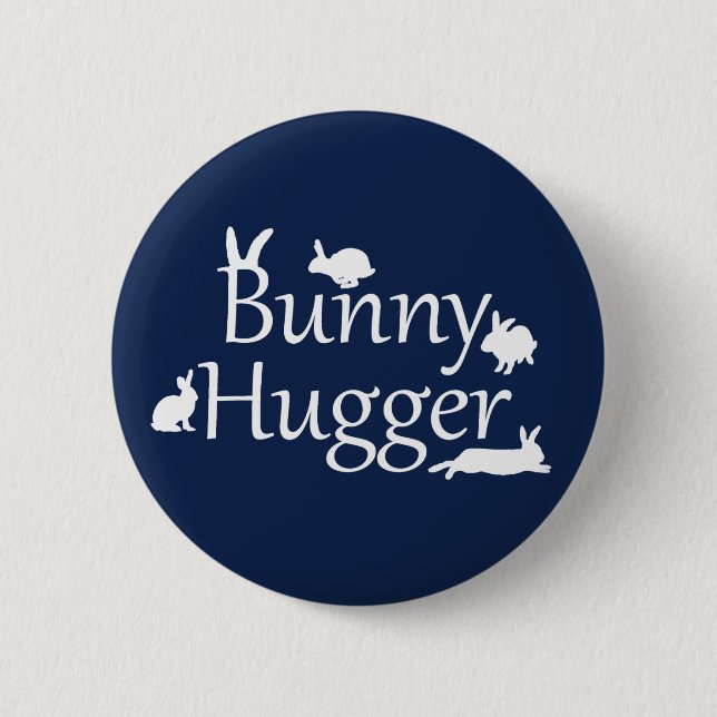 Bunny Hugger Badge (Navy) (Front)