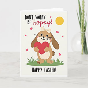 Bunny Hugs And Hearts Card