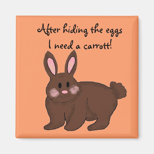 Bunny Humour Magnet (Front)