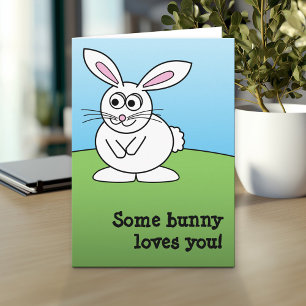 Bunny - I'd Rather be farming! cartoon animal Holiday Card