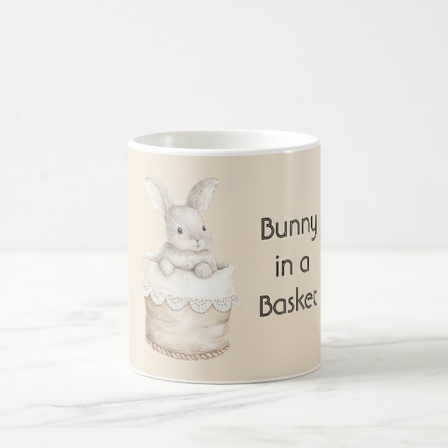 Bunny in a Basket Coffee Mug (Center)