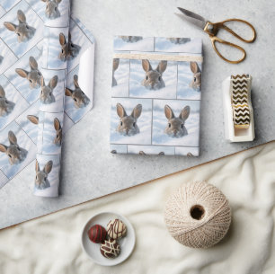 Bunny In a Deep Snowdrift Wrapping Paper