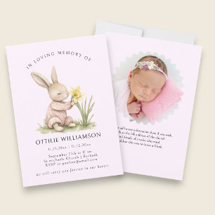 Bunny In Loving Memory Announcement