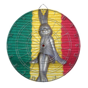 Bunny in Rasta Colours: A Touch of Groovy Dartboard