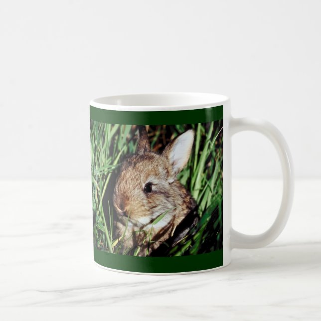 Bunny in the Grass Coffee Mug (Right)