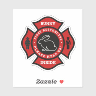 Bunny Inside Pet Alert For Fire Department