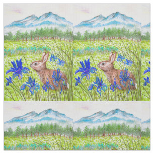 Bunny Iris Fields Fabric