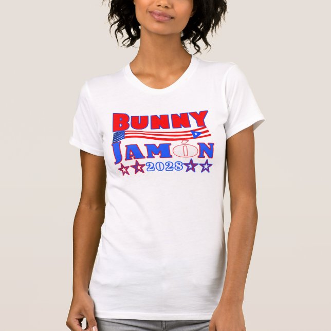 bunny jamon 2028 womens tee (Front)