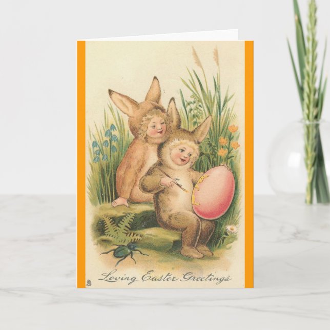 Bunny Kid's Easter Card (Front)