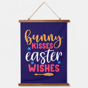 Bunny Kisses Easter Wishes-69739 Hanging Tapestry