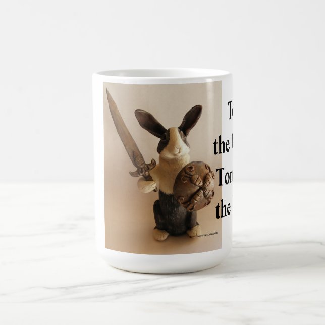 Bunny Knight Coffee Mug (Center)