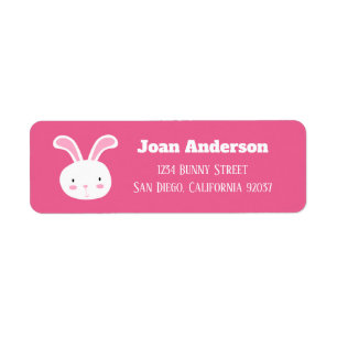 Bunny Label Return Address Label