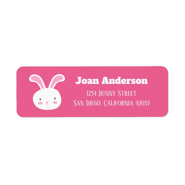 Bunny Label Return Address Label (Front)
