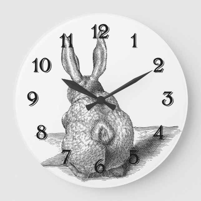 Bunny Large Clock (Front)