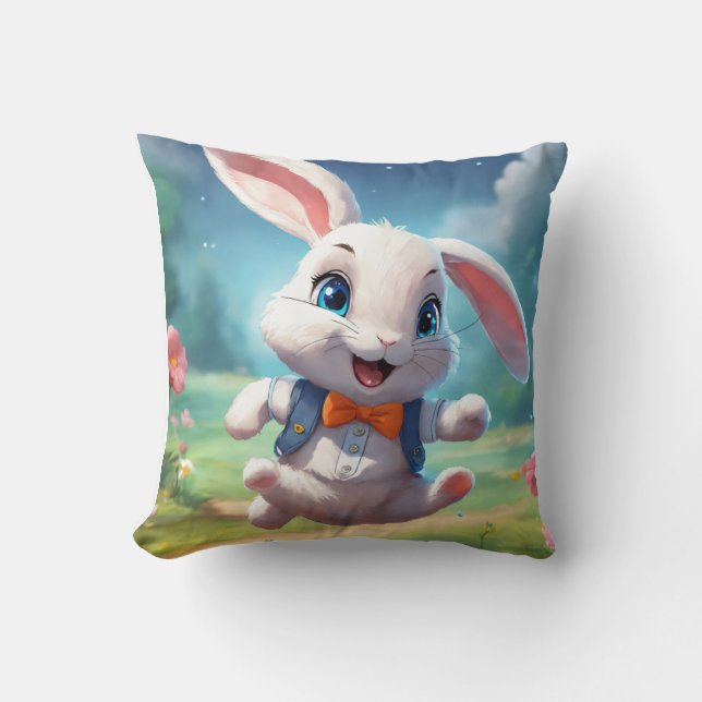 Bunny Leapfrog Fun Cushion (Front)