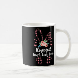 Bunny Leopard Hoppiest Lunch Lady Ever Easter Day Coffee Mug