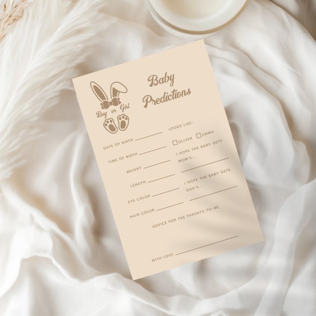 Bunny Light Beige Gender Reveal Baby Predictions (Creator Uploaded)