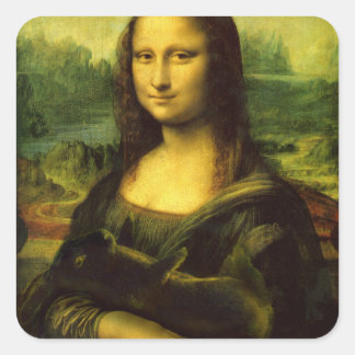 BUNNY LISA SQUARE STICKER