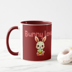 Bunny Love – Cute Easter Bunny Design - caneca Mug