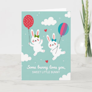 Bunny Love Floating Friend Card