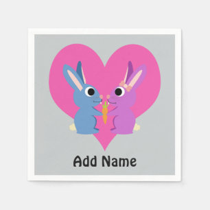Bunny Love Napkin