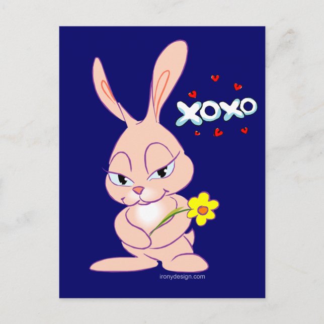Bunny Love Postcard (Front)