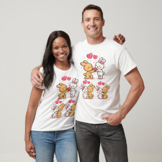 Bunny Love Series — Cute Romantic Rabbit T-Shirt