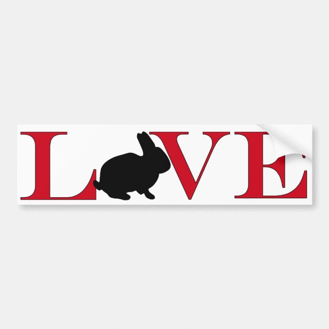 Bunny Lover Bumpersticker Bumper Sticker (Front)
