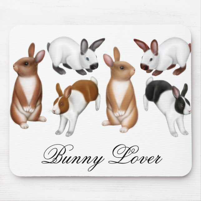 Bunny Lover Mousepad (Front)