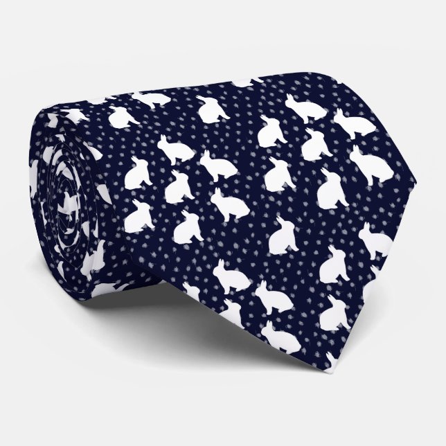Bunny Lover Tie_denser  Tie (Rolled)