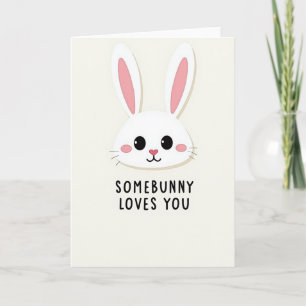 Bunny Loves You Greeting Card