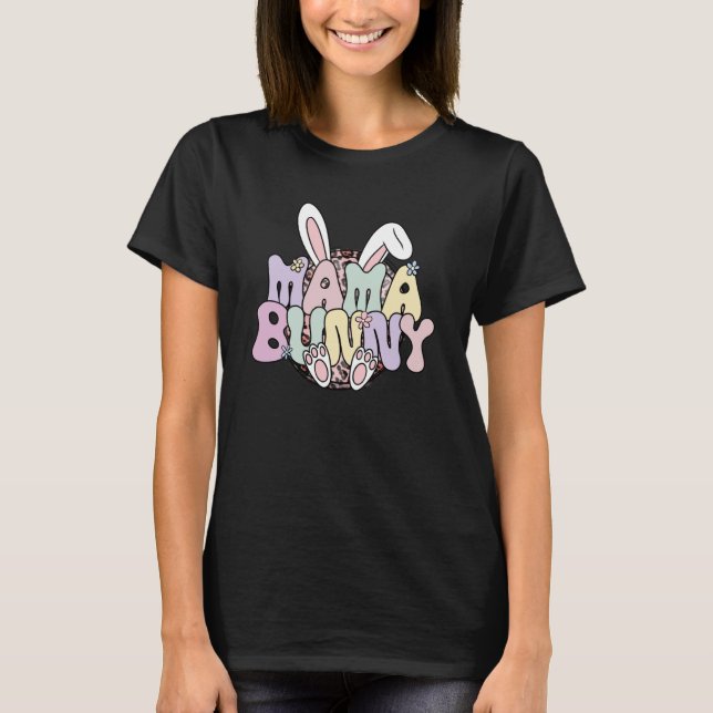 Bunny Mama Animal  Pet Owner  Rabbit Mum T-Shirt (Front)