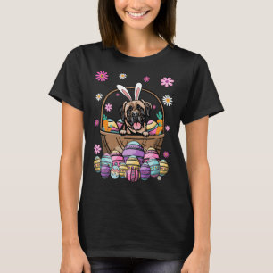Bunny Mastiff Dog Happy Easter Day Lover Egg Hunt  T-Shirt
