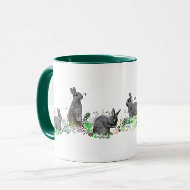 Bunny Meadow Mug (Front Left)