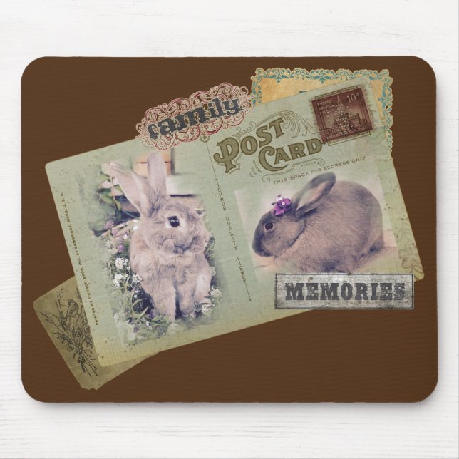 Bunny Memories Mouse Pad (Front)
