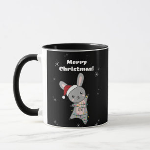 Bunny Merry Christmas Winter Animals Rabbits Mug