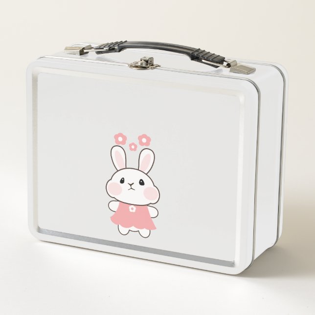 Bunny Metal Lunch Box (Front)