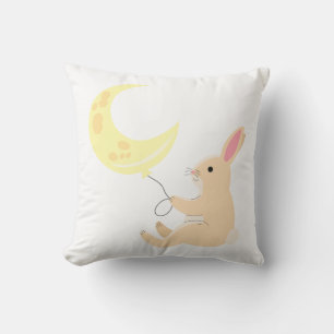 Bunny & Moon Balloon Pillow