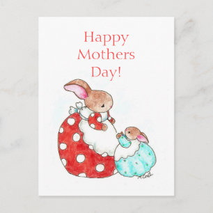 Bunny Mother's Day Postcard