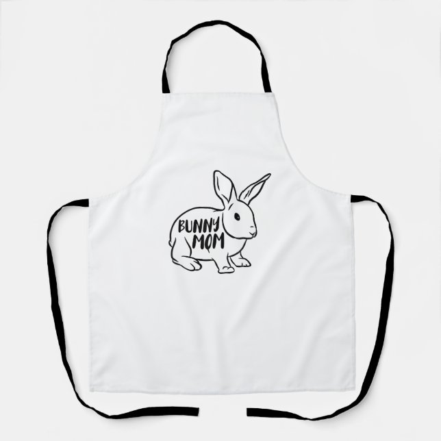 Bunny Mum Rabbit Lover  Apron (Front)