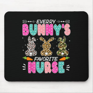 Bunny Nurse Fun Easter Day Hospital Medical Women Mouse Pad