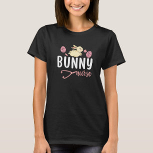 Bunny Nurse Nursing Stethoscope Cna Hospital Clini T-Shirt