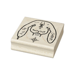 Bunny of Doom v1 Rubber Stamp
